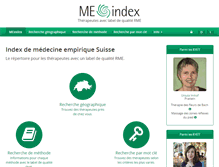 Tablet Screenshot of meindex.ch